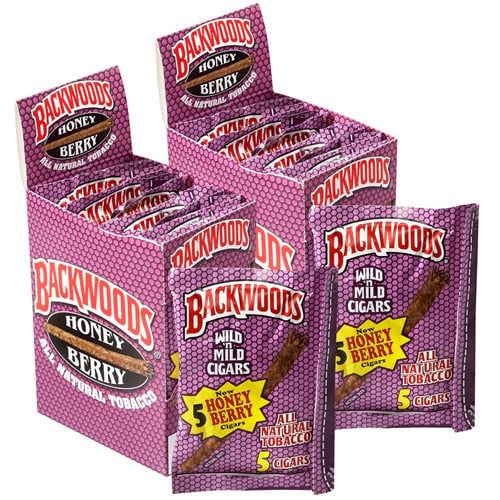 Backwoods Cigarillo Maduro Honey Berry 2-Fer (Cigarillos) (4.5"x32) Pack of 80