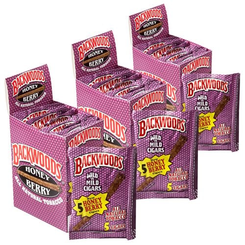 Backwoods Cigarillo Maduro Honey Berry 3-Fer (Cigarillos) (4.5"x32) Pack of 120