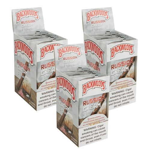 Backwoods Cigarillo Natural Russian Cream 3-Fer (Cigarillos) (4.5"x32) Pack of 120
