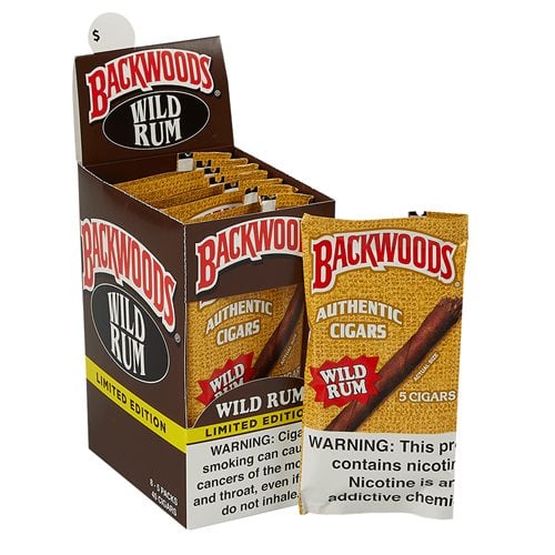 Backwoods Wild Rum (Cigarillos) (4.5"x32) Box of 40