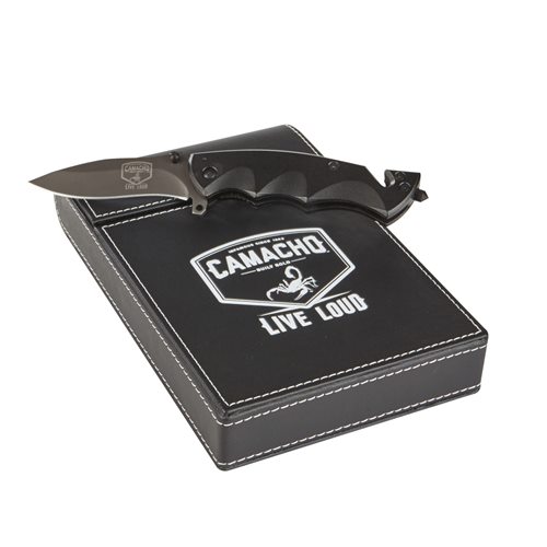 Camacho Knife & Travel Humidor Combo  Cigar Accessory Sampler