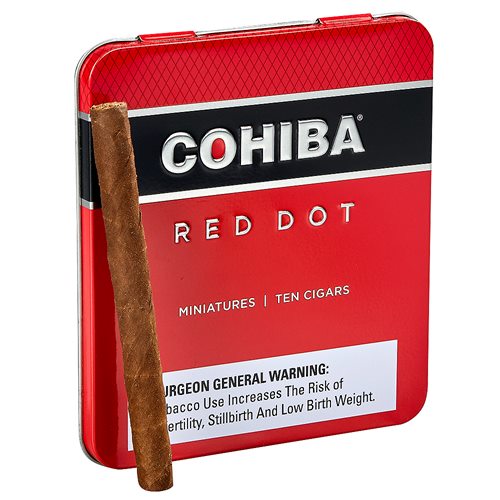 Cohiba Red Dot Miniatures Cameroon (Cigarillos) (3.7"x24) Pack of 10