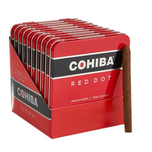 Cohiba Red Dot  Miniatures Cameroon (Cigarillos) (3.7"x24) Pack of 100