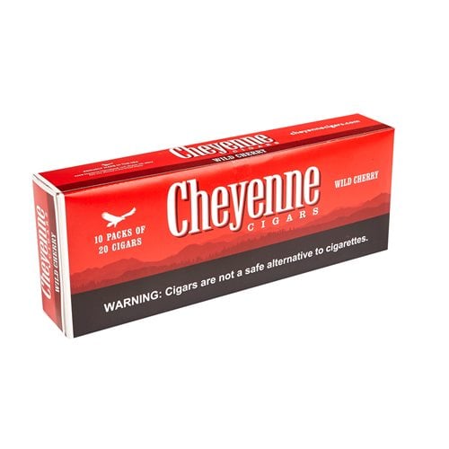 Cheyenne Filtered Natural Wild Cherry (Cigarillos) (3.8"x20) Box of 200