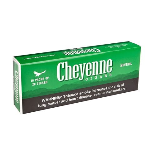 Cheyenne Filtered Menthol Natural (Cigarillos) (3.8"x20) Box of 200