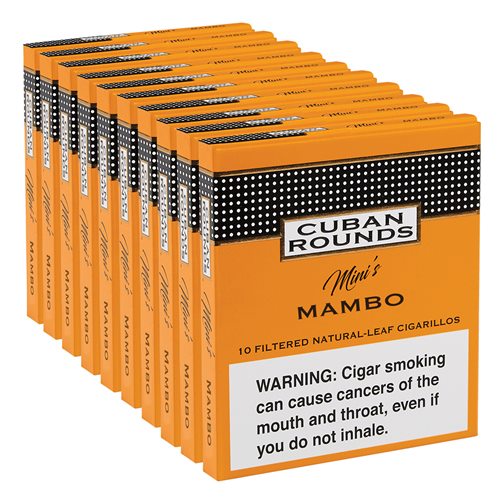 Cuban Rounds Mini's Mambo (Coffee Vanilla) (Cigarillos) (3.5"x20) PACK (100)