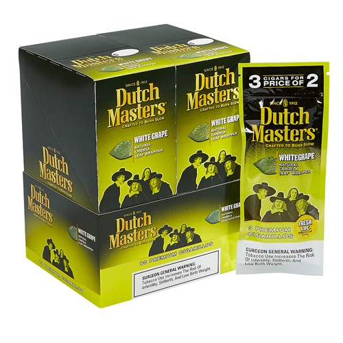 Dutch Masters Cigarillos - White Grape (4.7"x28) BOX (60)