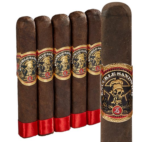 Knuckle Sandwich Maduro (Robusto) (5.0"x52) Pack of 5