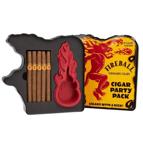 Fireball Party Pack Collectors Tin  Cigars + Ashtray