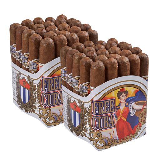 Free Cuba Robusto Connecticut 2FER (5.0"x50) PACK (50)
