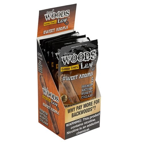 Good Times Sweet Woods Sweet Woods Cheroots - Sweet Aroma (Cigarillos) (4.2"x30) Box of 30