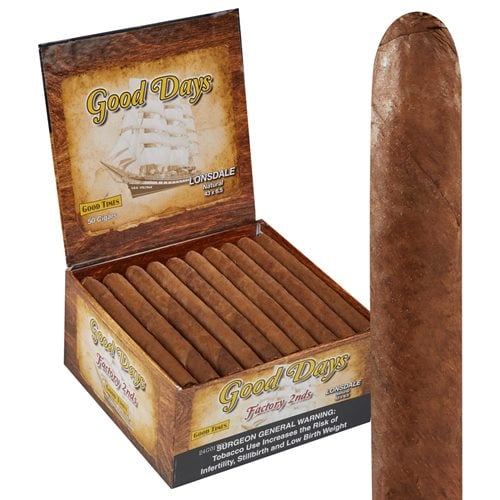 Good Days Factory Rejects Lonsdale Natural (6.5"x43) Box of 50