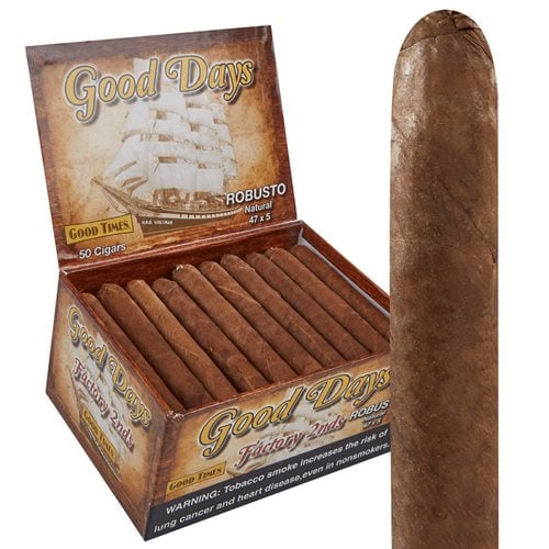 Good Days Factory 2nds Robusto Natural (5.0"x47) Box of 50