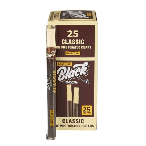 Good Times Black Tipped Cigarillos Classic (4.2"x27) Box of 25