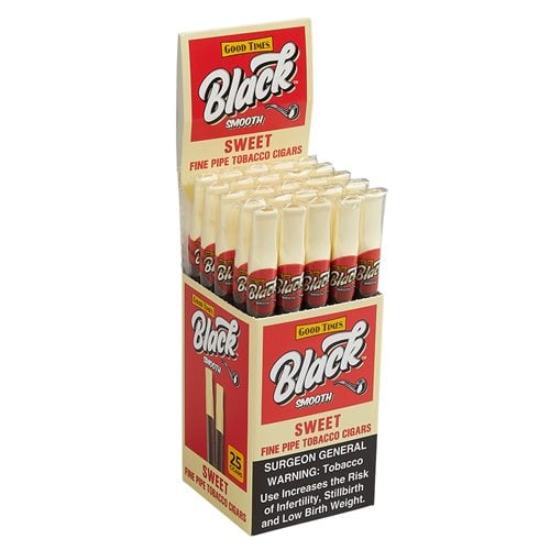Good Times Black Tipped Cigarillos Sweet (4.2"x27) Box of 25
