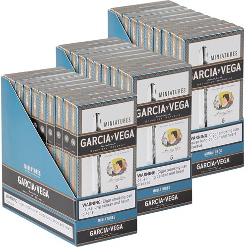 Garcia y Vega 3-Fer Natural Cigarillo (Cigarillos) (4.9"x30) Pack of 150