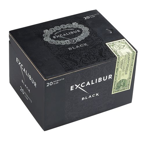 Hoyo Excalibur Black Robusto (5.0"x50) Box of 20