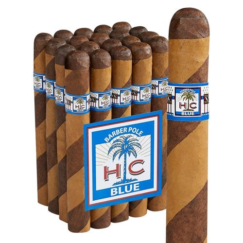 HC Series Blue Barber Pole Robusto (5.0"x50) Pack of 20