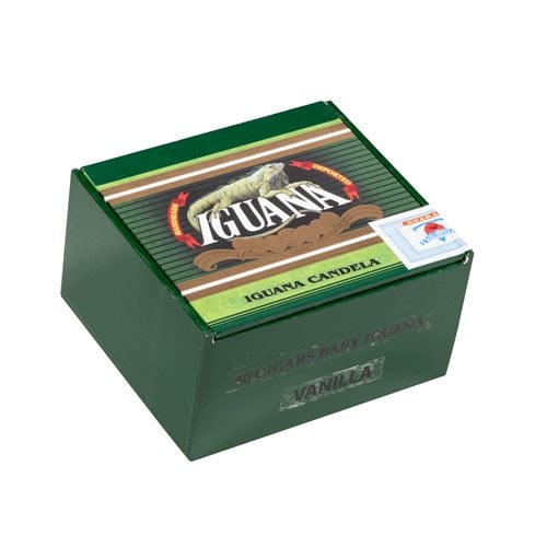 Iguana Baby Candela Cigarillo Vanilla (Cigarillos) (4.0"x30) Box of 50