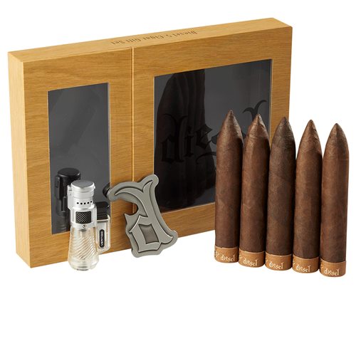 Diesel Bottle Opener & Lighter Gift Box  5-Cigar Sampler