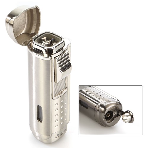 Jetline Magna Quad Flame Silver Lighter 
