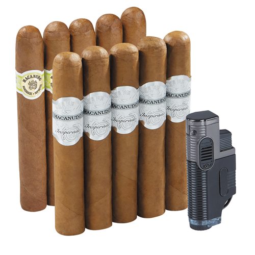 Macanudo 10 Cigar & Lighter Combo  10 Cigars