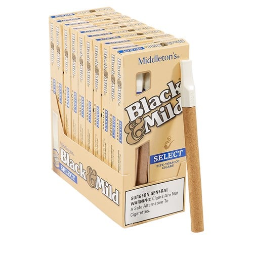 Black & Mild Select Natural Cigarillo (Cigarillos) (5.0"x30) PACK (50)