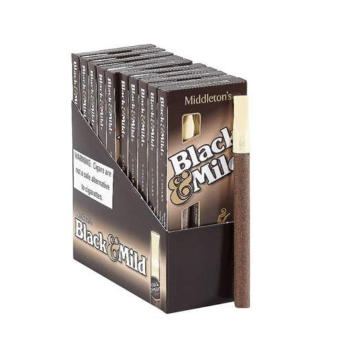 Black & Mild Cigarillo Natural (Cigarillos) (5.0"x30) PACK (50)