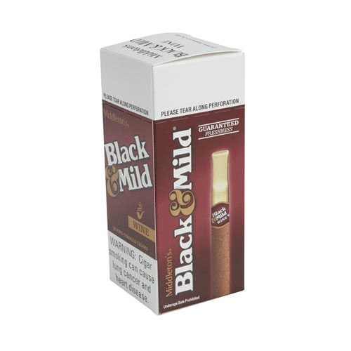 Black & Mild Cigarillo Natural Wine (Cigarillos) (5.0"x30) PACK (25)