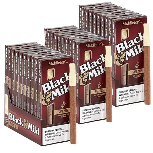 Black & Mild Wine Cigarillo Natural 2-Fer (Cigarillos) (5.0"x30) PACK (150)