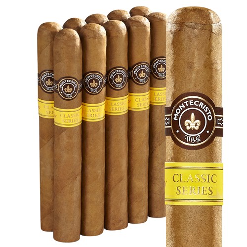 Montecristo Classic Churchill Connecticut 10 Pack (7.0"x54) Pack of 10