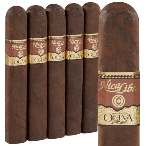 Nica Libre x Oliva (Double Toro) (6.0"x60) Pack of 5