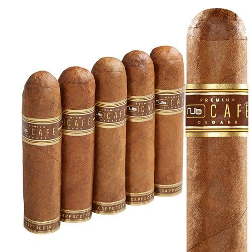 Nub Nuance By Oliva 460 Cappuccino Connecticut Gordito Infused 5 Pack Cigars