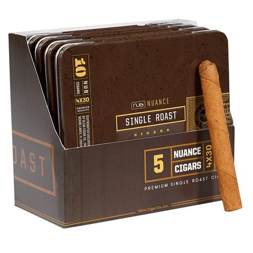 Nub Nuance 430 Single Roast Connecticut Cigarillo 5 Tin Pack (Cigarillos) (4.0"x30) PACK (50)