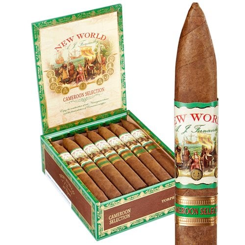New World Cameroon by AJ Fernandez Torpedo Box of 20 Cigars