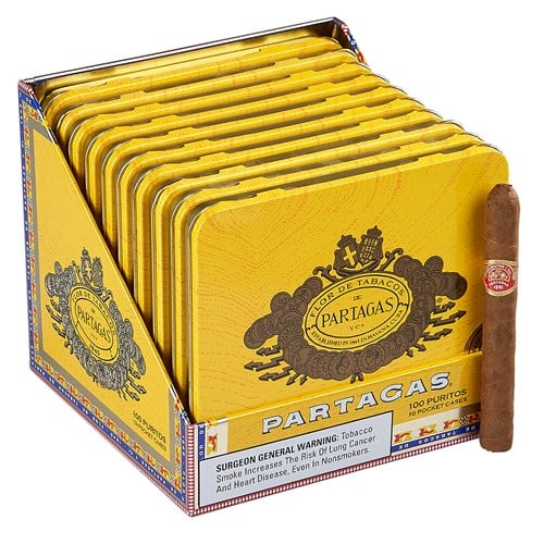 Partagas Puritos Cameroon (Cigarillos) (4.3"x32) Pack of 100