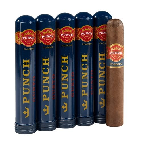 Punch Gusto Tubo (Robusto) (5.0"x52) Pack of 5