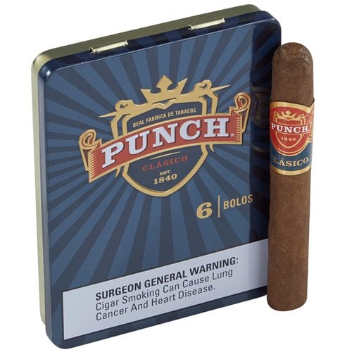 Punch Bolos EMS Cigarillo Single Tin (Cigarillos) (4.2"x36) Pack of 6