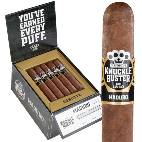 Punch Knuckle Buster Maduro Robusto (5.0"x52) Box of 25
