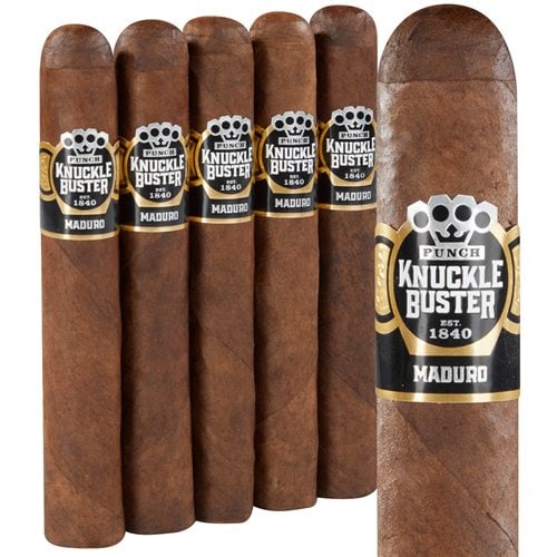 Punch Knuckle Buster Maduro gordo (6.0"x60) Pack of 5