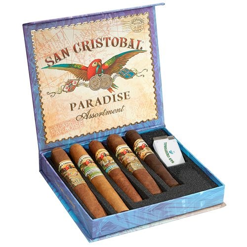 San Cristobal Paradise Assortment With Lighter  5-Cigar Sampler