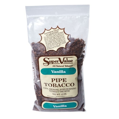 Super Value Vanilla Pipe Tobacco  12 Ounce Bag