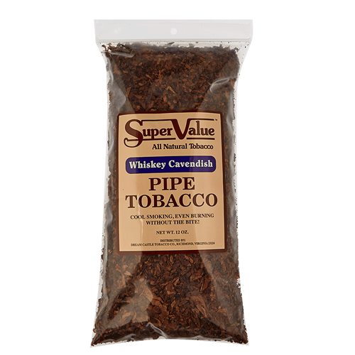 Super Value Whiskey Pipe Tobacco  12 Ounce Bag