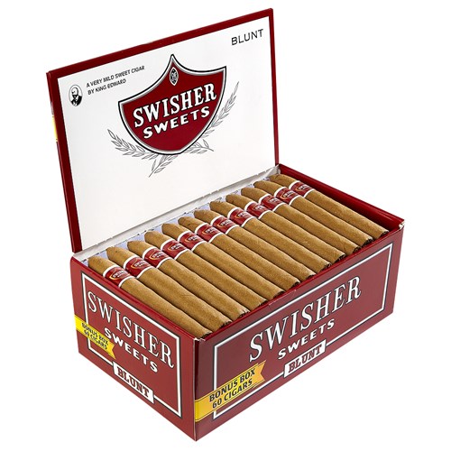 Swisher Sweets Natural Sweet (Cigarillos) (4.8"x28) BOX 60