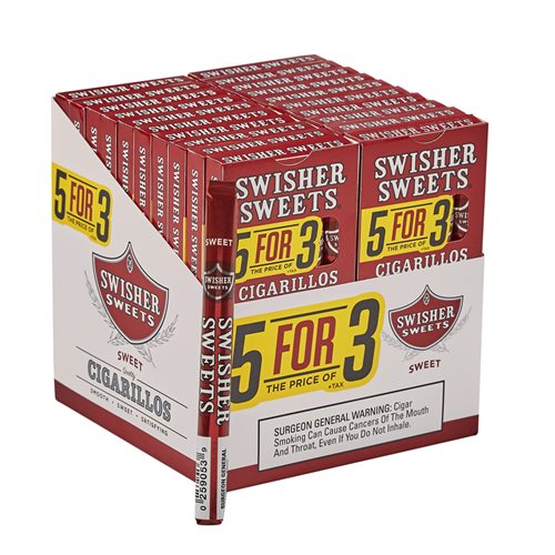 Swisher Sweets Natural Sweet (Cigarillos) (4.8"x28) BOX 100