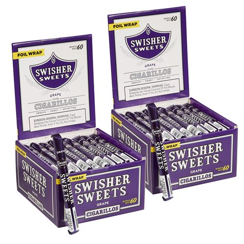 Swisher Sweets Natural Grape 2-Fer (Cigarillos) (4.8"x28) PACK 120