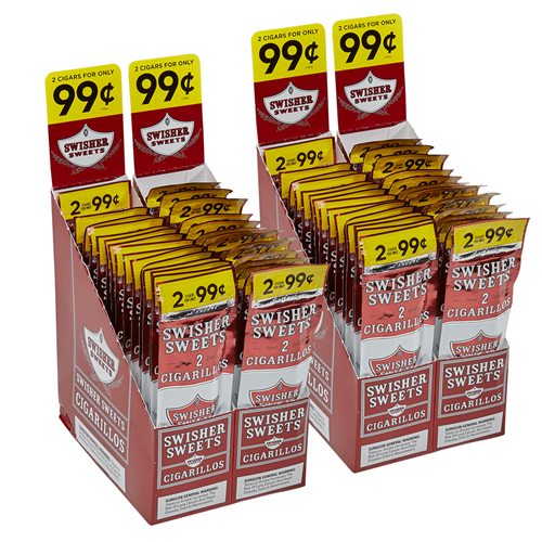 Swisher Sweets Natural Sweet 2-Fer (Cigarillos) (4.8"x28) PACK 120