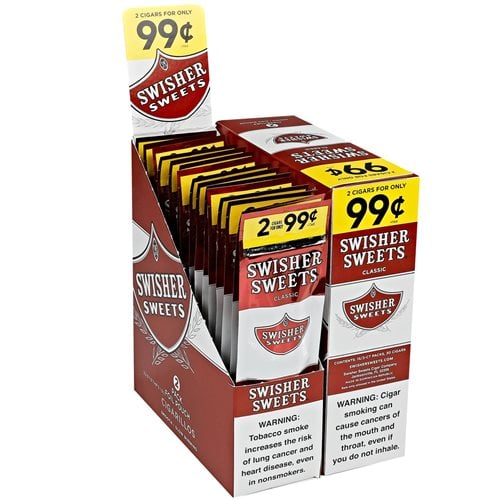 Swisher Sweets Sweet Natural (Cigarillos) (4.8"x28) Pack of 60