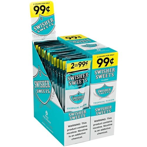 Swisher Sweets Tropical Fusion (Cigarillos) (4.8"x28) PACK 60