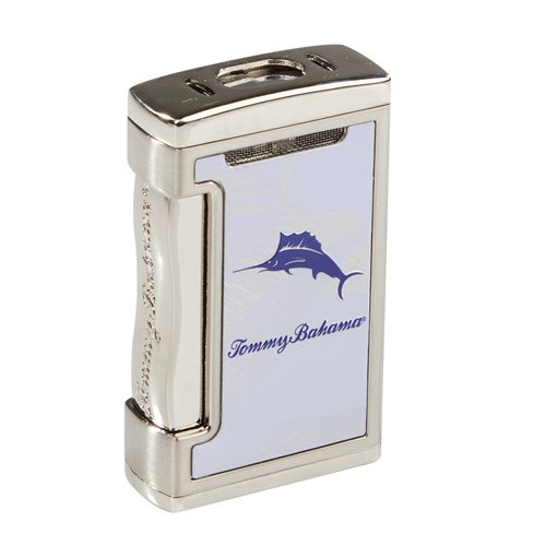 Tommy Bahama Pocket Lighter  Brushed Aluminum- Signature Marlin